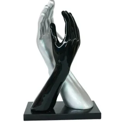 Univers Déco·Design Contemporain|Objets Décoration·Figurines / Statues| Décoration à poser mains noire et argent