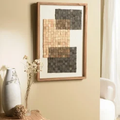 Univers Déco·Maison De Campagne|Décorations Murales|DENVER Décoration murale dégradé de mosaïque sur tissu 62 x 82 cm