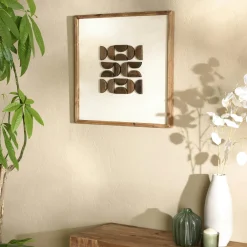 Univers Déco·Maison De Campagne|Décorations Murales|DENVER Décoration murale grille blanche sur fond noir