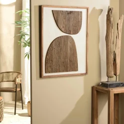 Décorations Murales|Univers Déco·Maison De Campagne|DENVER Décoration murale pin recyclé sur fond blanc