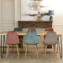 Buffets Bas|Buffet Bas|New Orléans Enfilade / Buffet long Hévéa 3 portes coulissantes Persiennes, 4 tiroirs intérieurs 200x45x80cm NEW ORLEANS