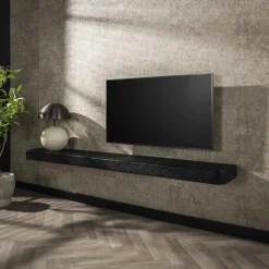 Meubles De Salon·Etagères Murales|Meubles De Rangement·Etagères Murales|TAJ Etagère murale noire 100 cm