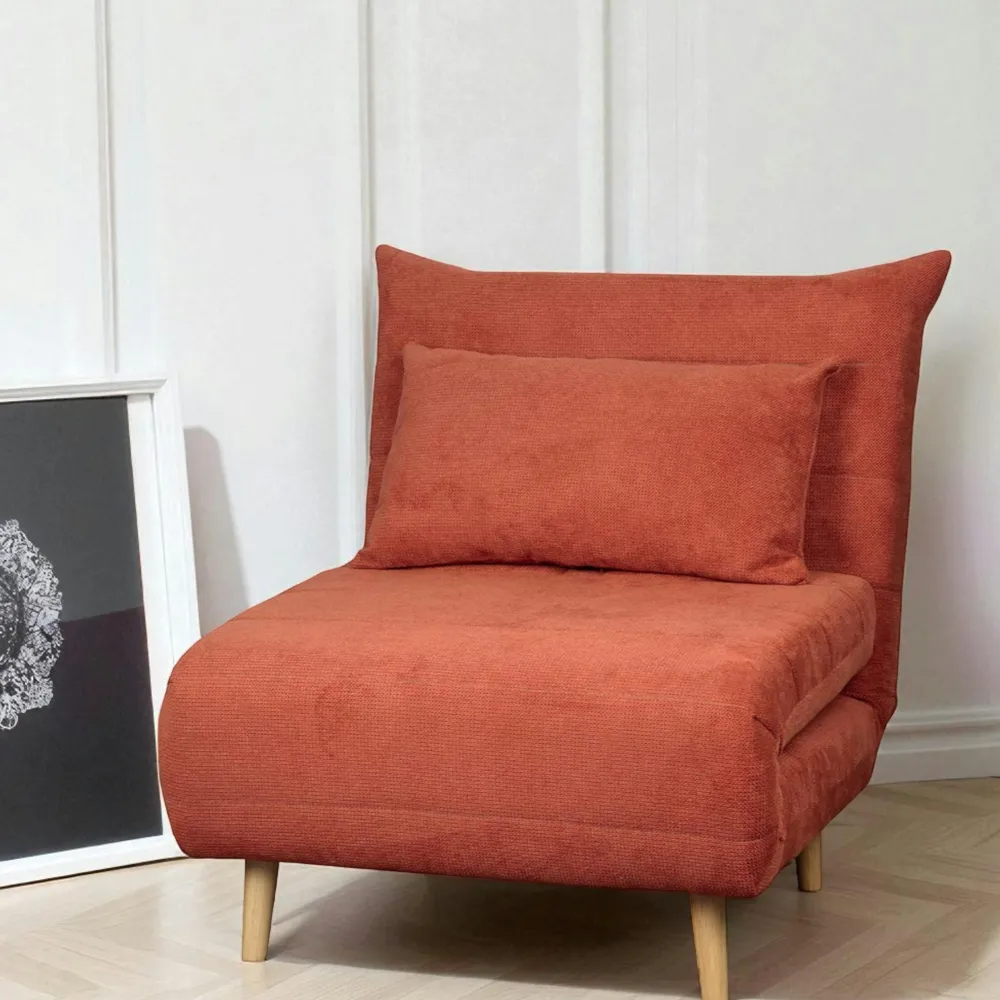 Fauteuils En Tissu|Fauteuils Convertibles|PALAU Fauteuil convertible 1 place gris - coussin inclus