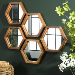 Univers Déco·Globe-Trotter|Swing Fauteuil rond marron bois recyclé et chanvre tressé