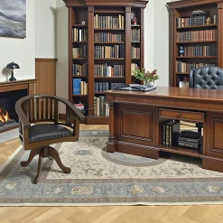 Meubles De Bureau·Fauteuils De Bureau|Maori Fauteuil tournant Hévéa avec assise mousse PU 62x45x80cm