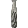 Vases| Grand vase décoratif gris et argent