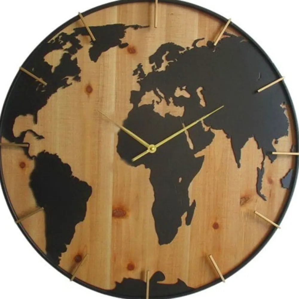 Horloges| Horloge murale mappemonde