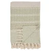 Textile·Plaids / Jetés|FALLON Jeté de canapé vert sauge et rose, 130x180 cm