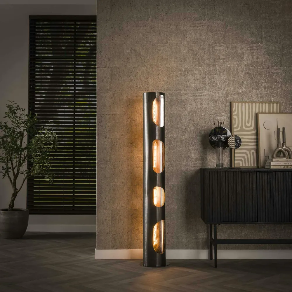 Lampadaires|Lampes À Poser·Lampe Style Industriel|RALF Lampadaire cylindrique ouvert H 71 cm