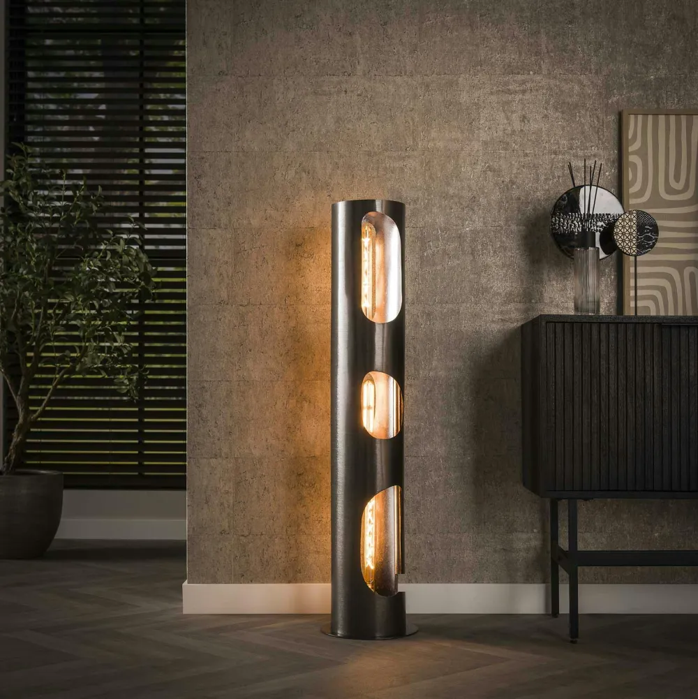 Lampadaires|Lampes À Poser·Lampe Style Industriel|RALF Lampadaire cylindrique ouvert H 71 cm