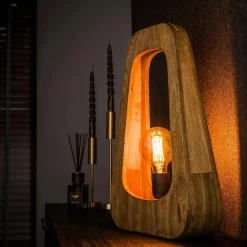 Lampadaires|Lucknow Lampadaire en bois de manguier ajouré 3 lampes