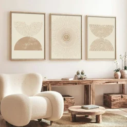 Lampadaires|ANZIO Lampadaire salon en bois sculpté abat-jour beige