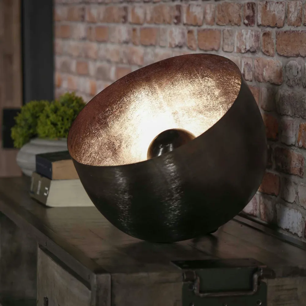 Lampadaires|Niagara Lampadaire vintage XL avec abat-jour en verre forme torche