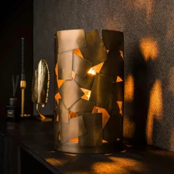 Lampes À Poser·Lampe Style Industriel|RALF Lampe à poser cloche finition gris naturel ø 28 cm