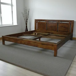 Lits 2 Places|Tessa Lit 2 places Hévéa pour couchage 160x200 174x214x86cm