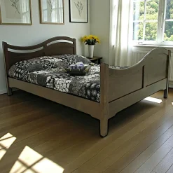 Lits 2 Places|Maori Lit 2 places Vague Hévéa pour couchage 140x190 153x200x94cm