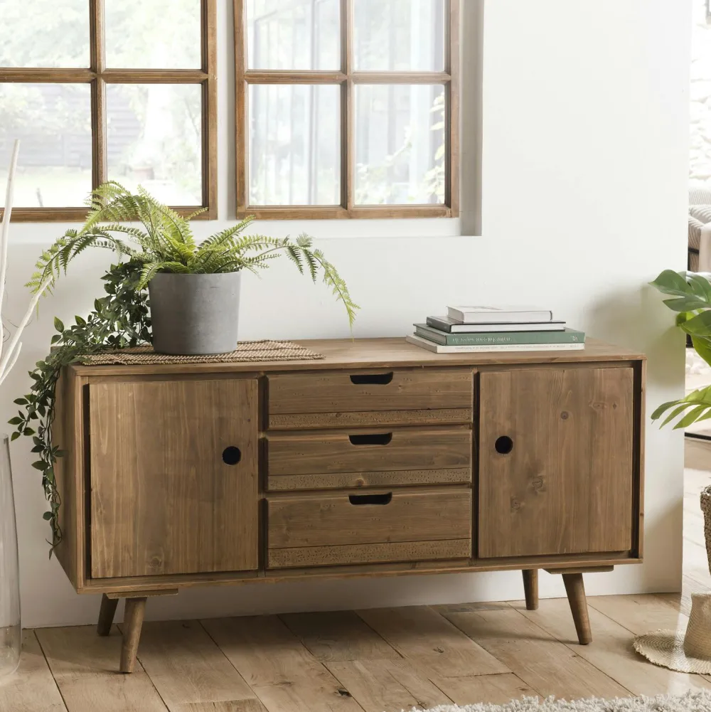 Univers Déco·Maison De Campagne|Buffets Scandinaves|LIMA Meuble buffet en bois de sapin