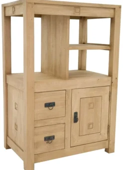 Bibliothèques En Bois|Bibliothèques En Bois|Tessa Meuble de rangement / Bibliothèque en hévéa 75 x 112cm