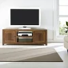 Meubles Tv En Bois|Gala Meuble TV 2 portes hévéa 136cm