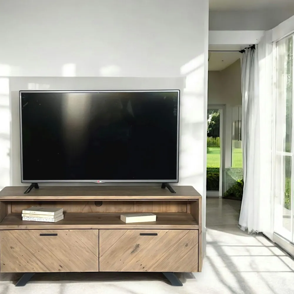 Univers Déco·Maison De Campagne|Meubles Tv En Bois|VITTORIA Meuble tv avec rangement bois recyclé