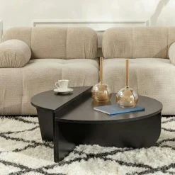 Meubles Tv En Bois|MARFA Meuble TV avec rangement - effet travertin