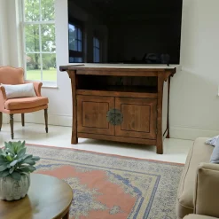 Meubles Tv En Bois|Maori Meuble TV bois massif style colonial