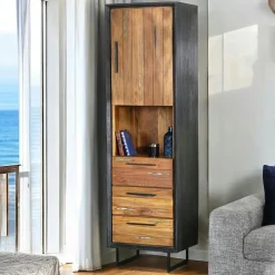 Meubles Tv En Bois|PHOENIX Meuble tv bois recyclé de bateau