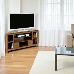 Meubles Tv D'Angle|Meubles Tv En Bois|Helena Meuble TV d'angle bois massif