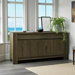 Meubles Tv En Bois|ALLEN Meuble tv en bois de chêne fumé