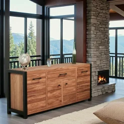 Meubles Tv En Bois|FERSCOTT 2 Meuble tv en chêne huilé