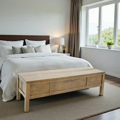 Meubles Tv En Bois|Helena Meuble TV hévéa 2 niches 120cm