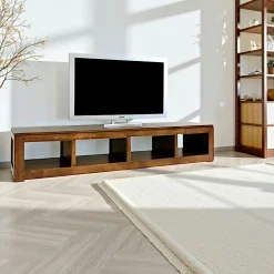 Meubles Tv En Bois|Helena Meuble TV hévéa 200cm
