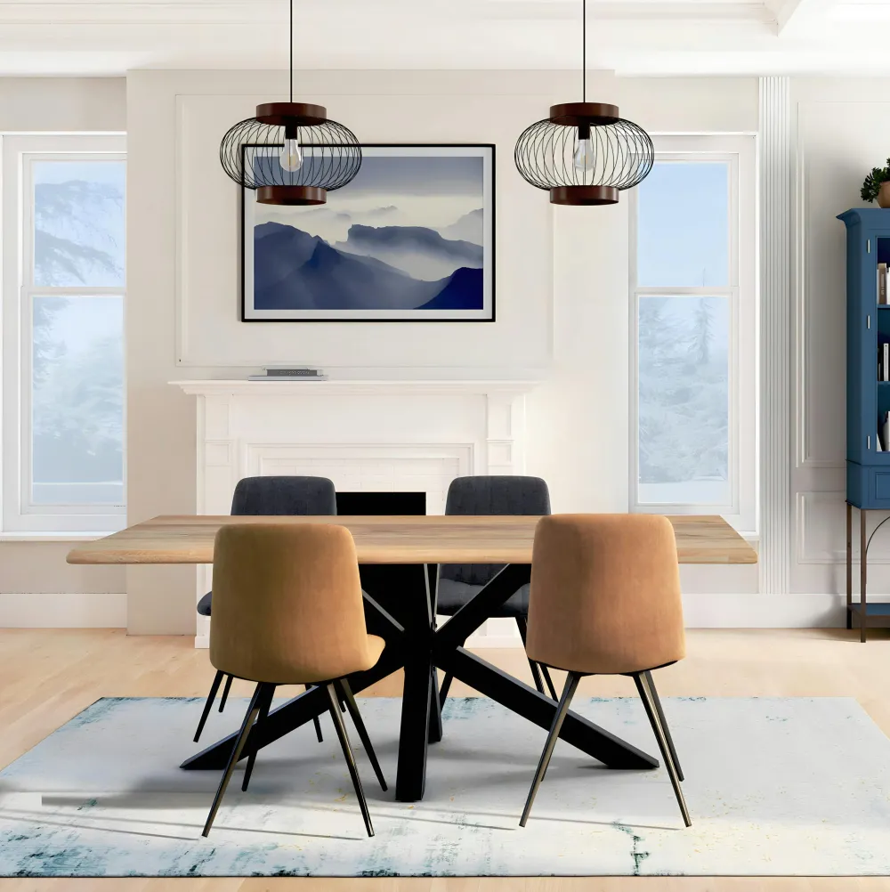 Meubles Tv En Bois|MARFA Meuble TV moderne 3 portes blanc et effet noyer