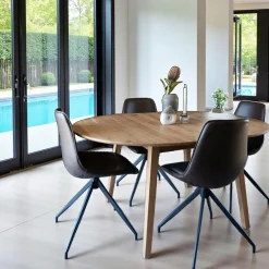 Meubles Tv En Bois|JENA Meuble TV moderne effet bois clair - 2 niches traversantes