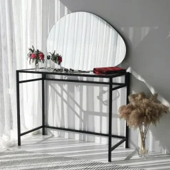 Miroirs|CODY Miroir d'entrée organique 90 cm - style scandinave