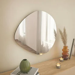 Miroirs|CODY Miroir d'entrée organique 60 cm - lignes naturelles