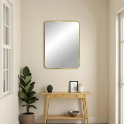 Miroirs|SEOUL Miroir ovale avec cadre noir 50x80 cm