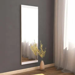 Miroirs|CODY Miroir rectangulaire blanc 120 cm - à poser ou suspendre