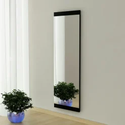 Miroirs|CODY Miroir rectangulaire effet bois clair 120 cm - à poser ou suspendre