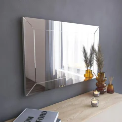 Miroirs|CODY Miroir rectangulaire mural 75 cm - cadre biseauté