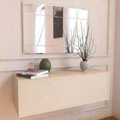 Miroirs|CODY Miroir rectangulaire mural 75 cm - design gravé