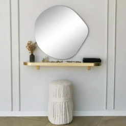 Miroirs|CODY Miroir rond organique 70 cm - style scandinave