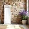 Miroirs|HILO Miroir vertical blanc - motif rose