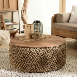 Rangements Déco·Paniers / Boîtes De Rangement|Swing Panier de rangement / coffre en chanvre tressé (lot de 2)