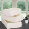 Rangements Déco·Paniers / Boîtes De Rangement| Panier de rangement blanc en feutrine – lot de 3 tailles