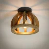 Suspensions / Lustres|Lucknow Plafonnier en bois de manguier ajouré