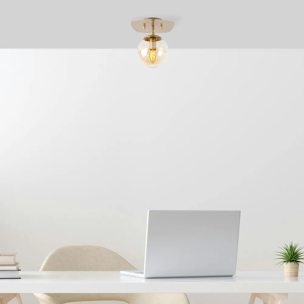 Suspensions / Lustres|SIERRE Plafonnier en verre – petit globe design