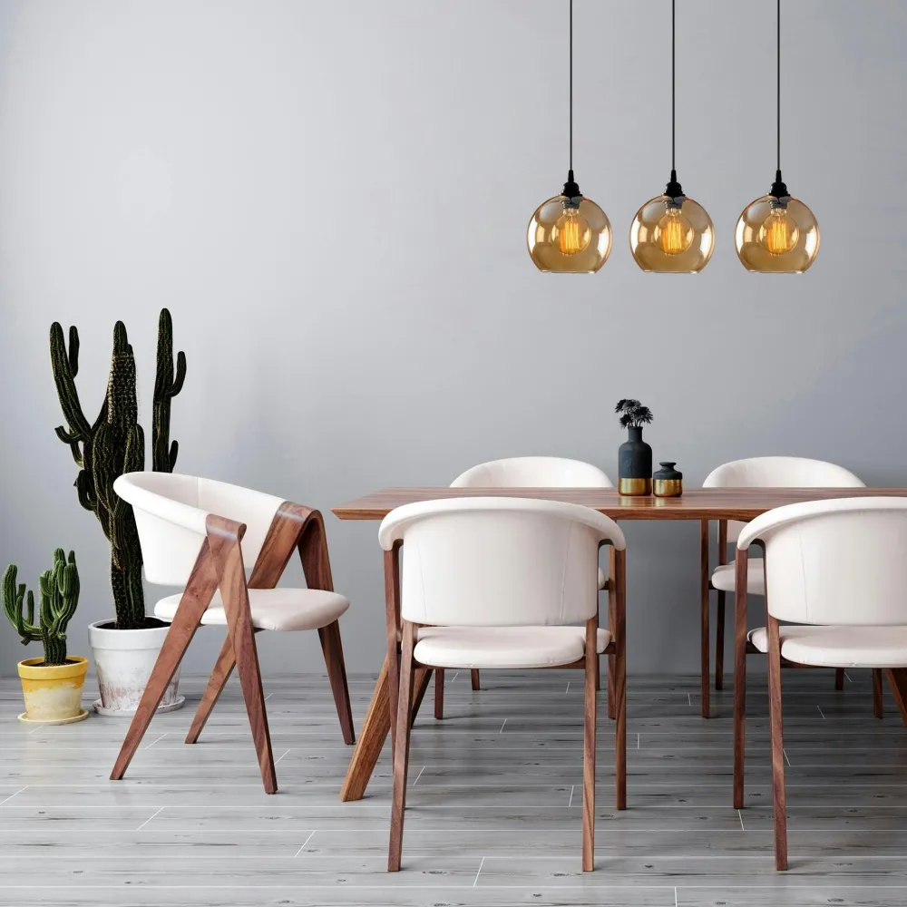 Suspensions / Lustres|Niagara Plafonnier en verre ambré