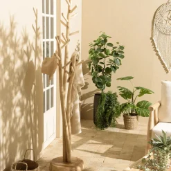 Meubles D'Entrée·Portemanteaux|MANAK Porte-manteau arbre teck naturel