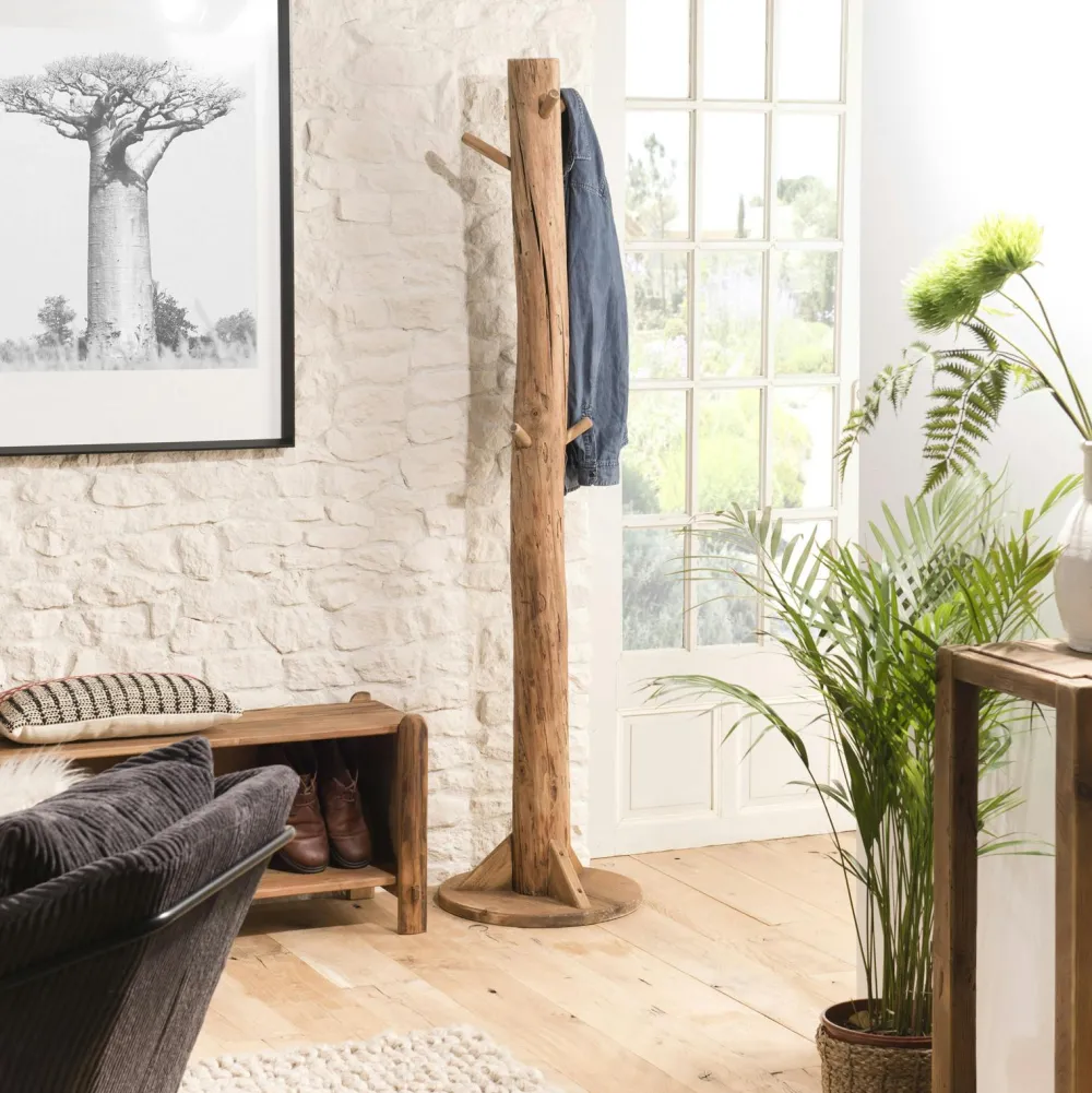 Univers Déco·Maison De Campagne|Meubles D'Entrée·Portemanteaux|DENVER Portemanteau en bois de pin recyclé